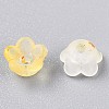 Frosted Transparent Acrylic Beads OACR-N137-72G-3