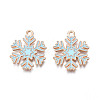 Christmas Style Alloy Enamel Pendants ENAM-Q442-68A-2