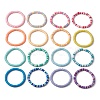16Pcs 16 Colors Handmade Polymer Clay Beaded Stretch Bracelets Sets BJEW-JB10764-4