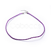 Trendy Braided Imitation Leather Necklace Making NJEW-S105-M-2