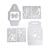 Gift Cases Carbon Steel Cutting Dies Stencils DIY-XCP0004-12-1