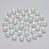 Transparent Spray Painted Glass Beads LS-GLAA-R211-02-C01-1