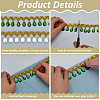 Polyester Lace Ribbon with Plastic Charms Tassel DIY-WH0656-11A-4