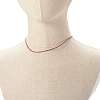 Cowhide Leather Choker Necklaces X-NJEW-JN03598-01-4