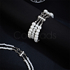2 Sets 2 Styles Sterling Silver Slide Lock Clasps STER-GA0001-46-4