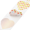 500 Paste  Paper Self-Adhesive Heart Stickers AJEW-S085-02D-3