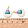 Brass Enamel Pendants KK-CBA8606-02G-3