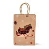 Christmas Theme Hot Stamping Rectangle Paper Bags CARB-F011-02D-1
