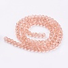 Faceted(32 Facets) Round Glass Beads Strands X-EGLA-J042-4mm-23-2