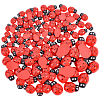120Pcs 4 Styles Opaque Resin Cabochons CRES-PA0001-03-1