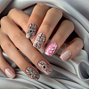 Stainless Steel DIY Nail Art Templates MRMJ-WH0092-034-6
