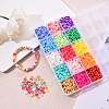 2250Pcs 15 Colors Handmade Polymer Clay Beads CLAY-YW0001-26A-6