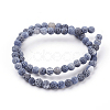 Natural Crackle Agate Beads Strands X-G-G055-6mm-10-2