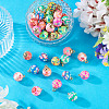 40Pcs 10 Colos Handmade Polymer Clay Pendants CLAY-TA0001-95-5