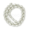 Electroplate Opaque Glass Imitation Pearl Bead Strands EGLA-H113-05C-2