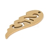 304 Stainless Steel Pendants STAS-L279-007G-2