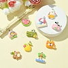 10Pcs 10 Styles Opaque Resin Pendants FIND-YW0005-72-3