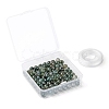 100Pcs 8mm Natural Moss Agate Round Beads DIY-LS0002-07-7