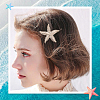 10Pcs Zinc Alloy Hair Barrettes PHAR-SP0001-25-5