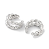 Rack Plating Brass Cuff Ring EJEW-C081-16P-2