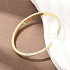 Brass Micro Pave Clear Cubic Zirconia Hinged Bangles BJEW-F528-01G-5