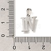 304 Stainless Steel Micro Pave Cubic Zirconia Pendants STAS-H228-02P-07-3