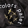 Star Alloy Rhinestone Cabochons MRMJ-WH0075-114-22-1