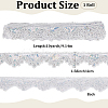 10 Yards Sparkle Polyamide Wavy Flower Lace Trim OCOR-WH20022-023B-2