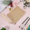 2Pcs Straw Plaited Cosmetic Zipper Bags AJEW-CN0006-36A-4