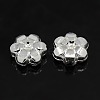 Plating Plastic Acrylic Flower Spacer Beads X-PACR-L004-05S-2