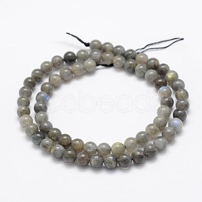 Natural Labradorite Beads Strands G-P322-31-6mm-1