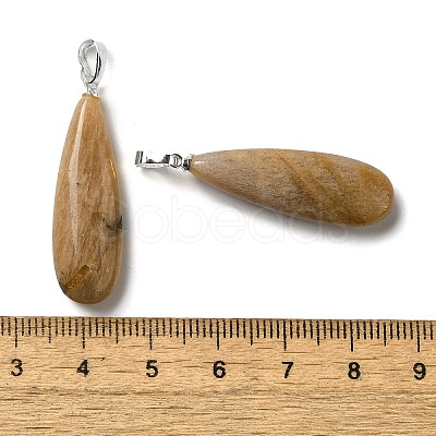 Natural Sunstone Pendants G-Q192-07G-07-1