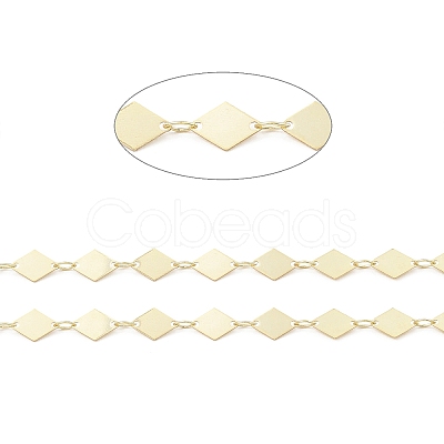 Brass Rhombus Link Chains CHC-M025-11G-1