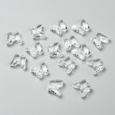 Transparent Acrylic Beads X-PL405Y-6-1