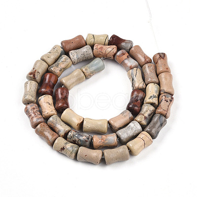 Natural Aqua Terra Jasper Beads Strands G-T140-93-1