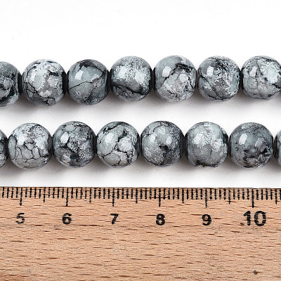 Baking Paint Glass Beads X1-DGLA-N003-10mm-A06-1