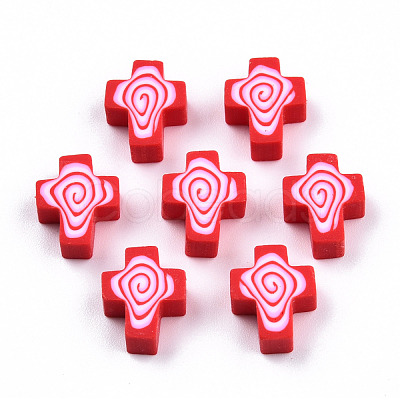 Handmade Polymer Clay Beads CLAY-T020-30E-1