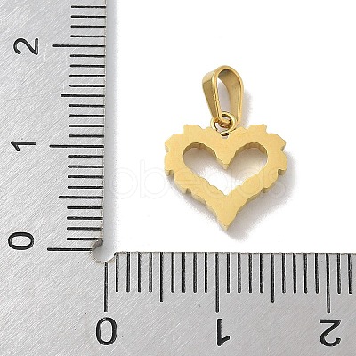 Ion Plating(IP) 304 Stainless Steel Micro Pave Cubic Zirconia Pendants STAS-Z107-04G-07-1