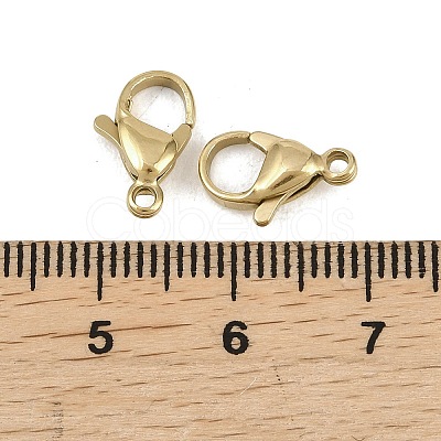 304 Stainless Steel Lobster Claw Clasps STAS-D218-01G-06-1