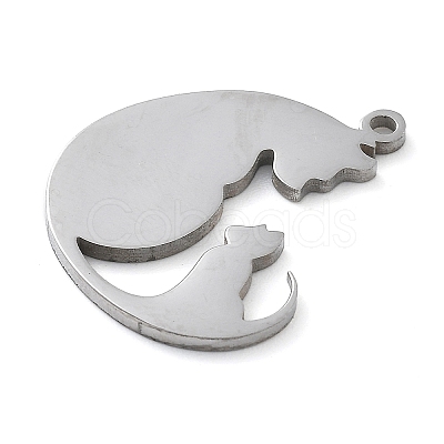 304 Stainless Steel Pendants STAS-I327-02P-01-1