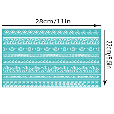Self-Adhesive Silk Screen Printing Stencil X1-DIY-WH0338-338-1