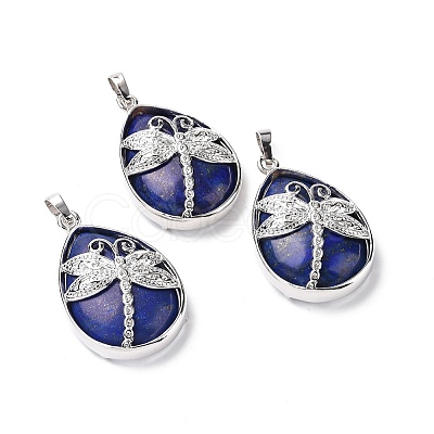 Natural Lapis Lazuli Pendants X-G-G900-01P-02-1