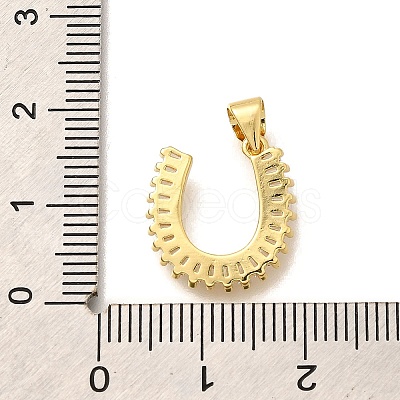Rack Plating Brass Micro Pave Cubic Zirconia Pendants KK-L226-100G-U-1