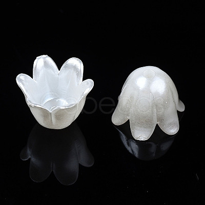 Spray Paint ABS Plastic Imitation Pearl Beads X1-MACR-N013-001F-1