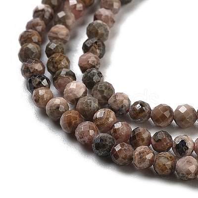 Argentina Natural Rhodonite Beads Strands G-G140-A01-02-1