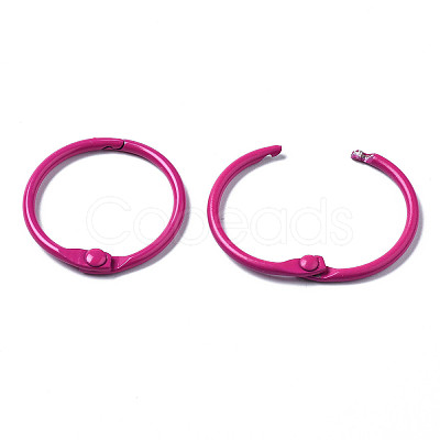 Spray Painted Iron Split Key Rings IFIN-T017-01H-1