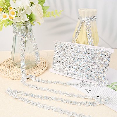 2Pcs Polyester Paillette Beads OCOR-CP0001-31B-1