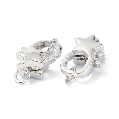 Eco-Friendly Brass Lobster Claw Clasps KK-C221-06P-1