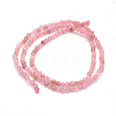 Natural Strawberry Quartz Beads Strands G-E411-09A-3mm-1