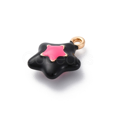 Alloy Enamel Charms ENAM-E362-08B-1